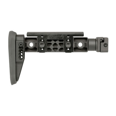 Midwest Industries MIALPHAFBSF Alpha Fixed Beam Black Synthetic Side Folding Stock with Adjustable Cheekrest, Compatible w/ 1913 Picatinny Rail Adapter
