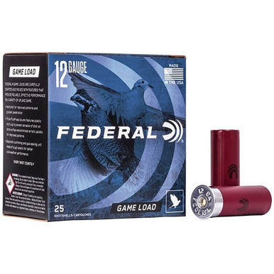 Federal Game-Shok Upland Load 12 Gauge 2.75 in. 1 oz. 7.5 Shot 25 rd.