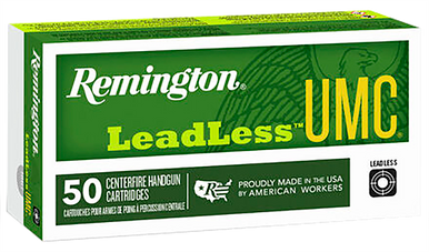 Remington Ammunition 23791 UMC Leadless 40S&W 180gr Flat Nose Enclosed Base 50 Rounds