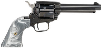 Heritage Rough Rider Revolver  Black  22 LR  475 Barrel  6rd  Altamont Gray Pearl Grips