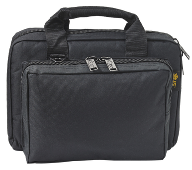 US PeaceKeeper P21105 Mini Range Bag Water Resistant Black 600D Polyester with 8 Mag Pockets, Lockable Zippers & Wraparound Handles 12.75" L x 8.75" H x 3" D Exterior Dimensions