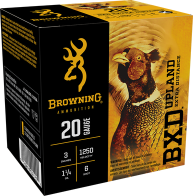 Browning Ammo B193512036 BXD Upland 20Gauge 3" 1 1/4oz 6Shot 25 Rounds