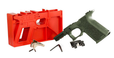 Polymer 80 PF940C 80% Compact Pistol Frame Kit V1- OD Green | Compatible with Glock 19/23 Gen 3