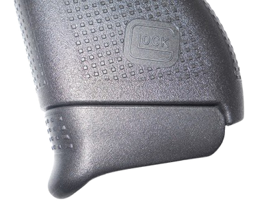 Pearce Grip PG43+1 Magazine Extension  made of Polymer with Black Finish & 3/4" Gripping Surface for Glock 43 (Adds 1rd)