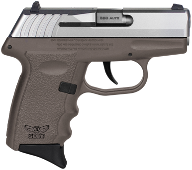 SCCY Industries CPX-3TTDE CPX-3  Sub-Compact Frame 380 ACP 10+1, 3.10" Stainless Quadlock Barrel, Serrated Stainless Steel Slide, Flat Dark Earth Polymer Frame w/Finger Grooves, No Safety, Right Hand