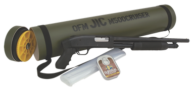 Mossberg 500 JIC Cruiser 12GA 185in Barrel 5rd Incl OD Green Carrying TubeCase  Survival Kit Can  Black 51340