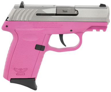 SCCY CPX-2 Gen 3 Sub-Compact Pistol - Stainless / Pink | 9mm | 3.1" Barrel | 10rd | No External Safety