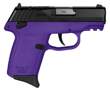 SCCY CPX-1 Gen 3 Sub-Compact Pistol - Black / Purple | 9mm | 3.1" Barrel | 10rd | Ambidextrous Safety | Red Dot Ready