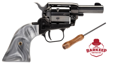 Heritage Barkeep Revolver  Black  22 LR  36 Barrel  6rd  Gray Pearl Grips