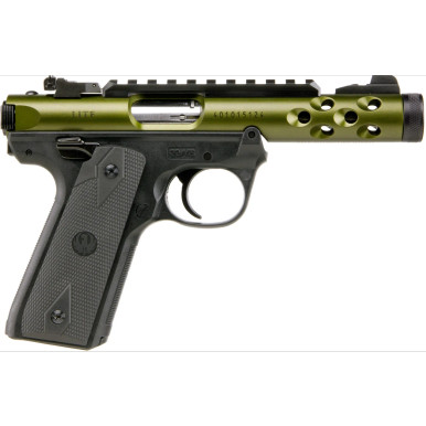 RUGER MKIV 22 LR, 4.4in. Barrel, 10rd - Green (43916)