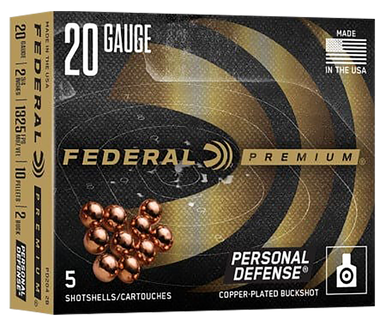 Federal PD2042B Premium  20Gauge 2.75" 2BuckShot 5 Rounds