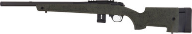 Bergara Rifles BMR012 BMR X Carbon Fiber 17 HMR 101 18 Black Carbon Fiber Threaded Barrel Black Cerakote Picatinny Rail Receiver Adj LOP Black wGreen Webbing Synthetic Stock