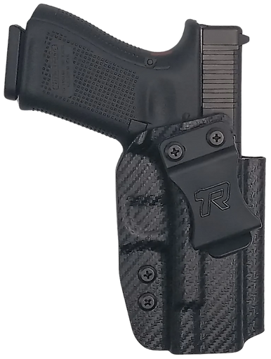 Rounded Gear GLK192332CFRHVAR Kydex  IWB Black Kydex Fits Glock 19 Belt Clip Right Hand