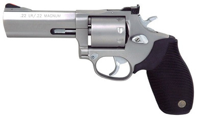 Taurus 992 Tracker Revolver 22 LR 9 Rd Stainless FrameBlack Rubber Grip 4 in