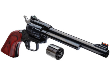 Heritage Rough Rider Revolver  Black  22 LR  22 WMR  65 Barrel  9rd  Cocobolo Wood Grips  Adj Sights