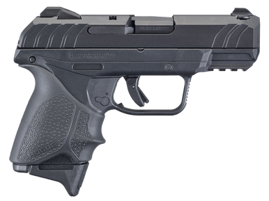 Ruger Security-9 Compact, 9mm, 3.42in. Barrel, 10rd, W/ Hogue Grip Sleeve - Black (3829)