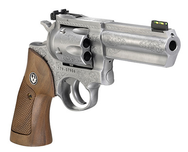 Ruger GP100 Engraved, 357 Magnum, 4.2in. Barrel, 6rd - Stainless (1784)