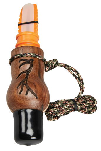 Wayne Carlton's Calls 70168 Whispering Cow Call  Open Call Cow Sounds Attracts Elk Natural Walnut/Maple