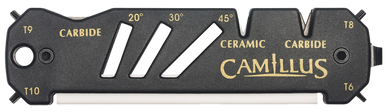 Camillus 19224 Glide Sharpener Carbide/Ceramic Sharpener Black