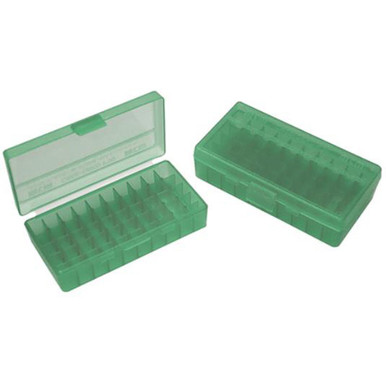 Mtm Pistol Fliptop 50rd Box Grn 45acp/10mm