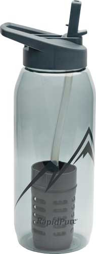 RapidPure 01600123 Purifier + Plastic Bottle 3.5" x 3.5" x 9.5", Includes Ultralight Straw