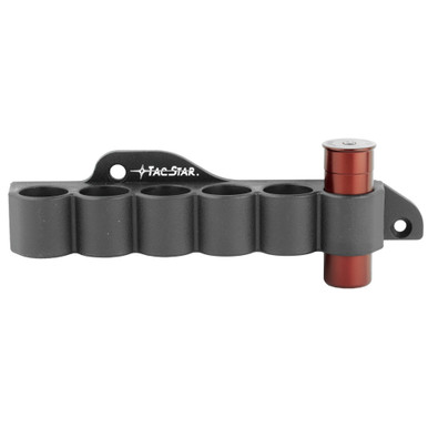 TacStar 1081210 SideSaddle Slimline Mossberg 500/590 12 Gauge 6rds Black Polymer w/Aluminum Mounting Plate