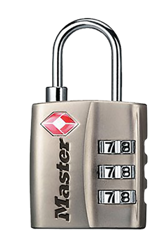 Master Lock 4680DNKL Combination Lock Resettable Open With Combination Nickel Steel