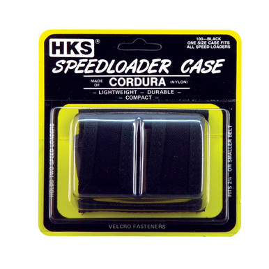HKS 100B SpeedLoader Case  Double Black Cordura Hook & Loop