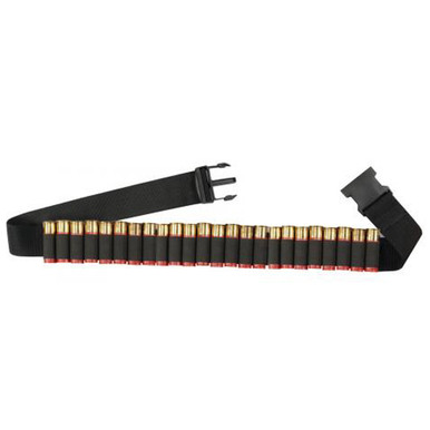Hunters Specialties 00680 Shotgun Shell Belt  Black Nylon 25 Shotshells Waist Mount