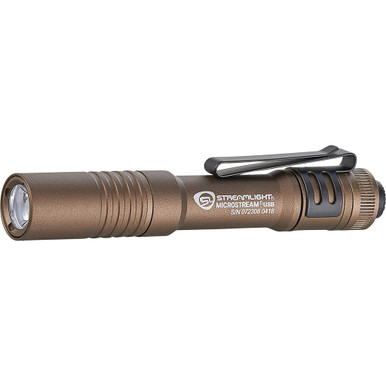 Streamlight Microstream USB Flashlight Coyote 250 Lumens Compact Rechargeable