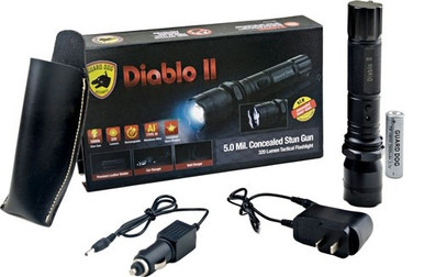SKYLINE USA INC TLSGGDD2 Stun Gun Diablo Black Features Flashlight Includes Safety Strap