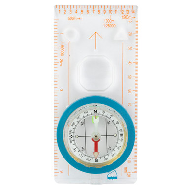 UST DELUXE MAP COMPASS BLUE