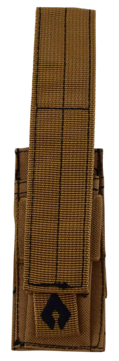 Advance Warrior Solutions PSMPTN Single Mag Pouch Pistol Tan 600D PVC Polyester MOLLE