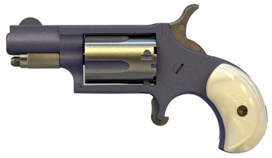North American Arms 22LRORCHID MiniRevolver  22 LR 5 Shot 113 Orchid Cerakote Stainless Steel Barrel  Frame OrchidStainless Cylinder White Pearlite Grip Stainless Exposed Hammer