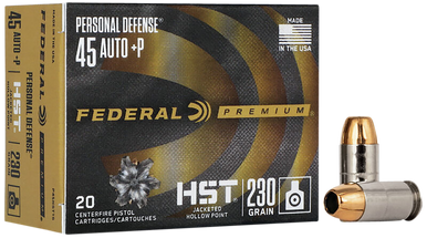 Federal Premium Personal Defense 45 ACP +P Jacketed Hollow Point 230 Grain 20 Rounds