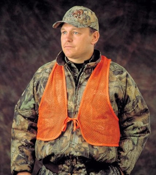 HS BLAZE ORANGE ADULT MESH VEST