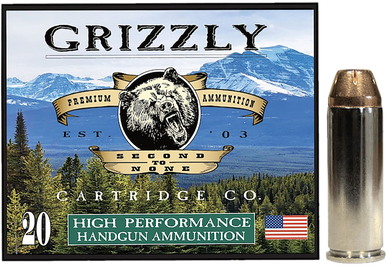 Grizzly Ammo GC45C+P3   45Colt+P 225gr Jacketed Hollow Point 20 Per Box/10 Case