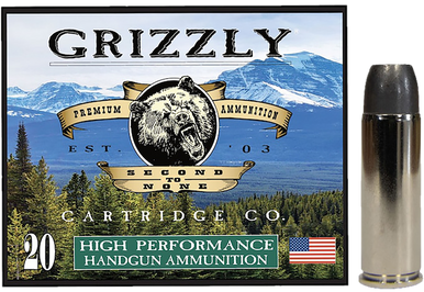 Grizzly Ammo GC45C+P14   45Colt+P 335gr Wide Long Nose Gas Check 20 Per Box/10 Case