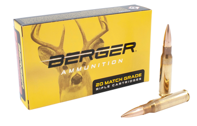 Bergara Berger Bullets 308 Winchester Hybrid Boat Tail 168 Grain 20 Rounds