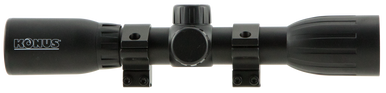 Konus 7350 KonusFire  Matte Black 4x32mm 1" Tube 30/30 Reticle Includes Mounting Rings