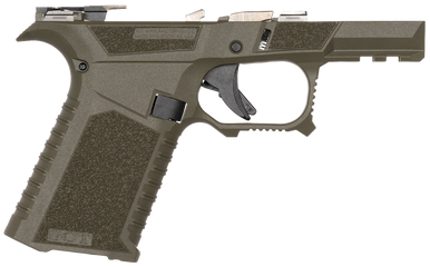 Sct Manufacturing 0226020000IB Sub Compact  Compatible w/ Glock 43X/48 OD Green Polymer Frame Aggressive Texture Grip