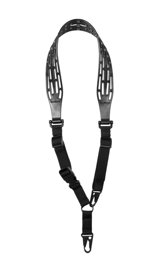 Limbsaver 12139 Tactical Sling made of Black Nylon with 48" OAL, 1" W & Adjustable One-Two Point Design for Rifle/Shotgun