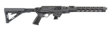 Ruger 19124 PC Carbine  9mm Luger 10+1 16.12" Threaded/Fluted Barrel, Type III Hard Coat Anodized Aluminum Alloy Receiver, Magpul 6 Position MOE Stock, M-LOK Accessory Slots, Optics Ready