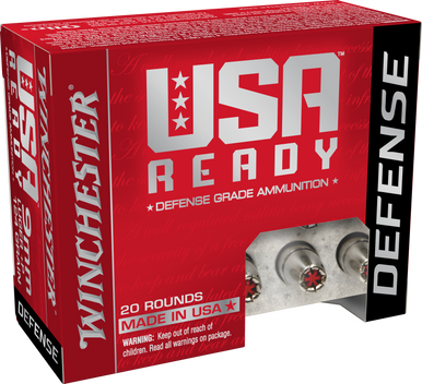 Winchester USA Ready Defense 9mm Hex-Vent HP 124 Grain 20 Rounds