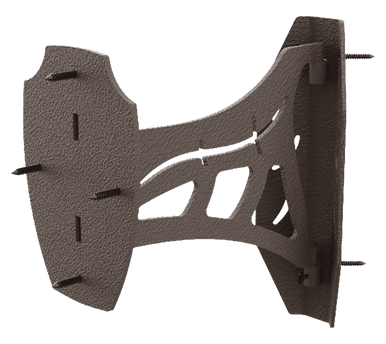 Skullhooker SKHCSMBRN Corner Shoulder Mount Mounting Kit Corner Mount Steel Brown Small/Mid-Size Game