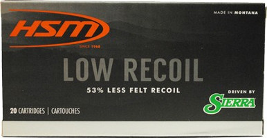 HSM Low Recoil Rifle Ammunition 270 Win. Sierra 130 gr. 20 rd.
