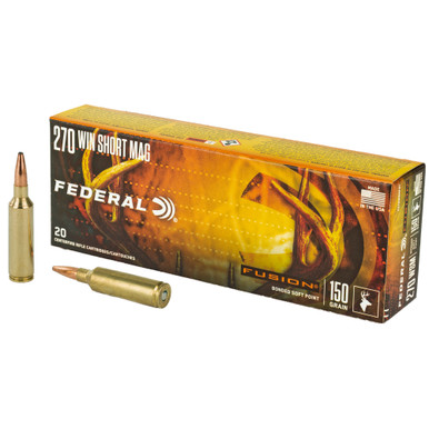 Federal Fusion 270 WSM Soft Point 150 Grain 20 Rounds