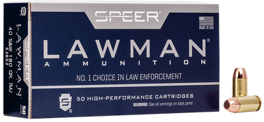 Speer Lawman Pistol Ammo 40 S&W 180 gr. TMJ 50 rd.