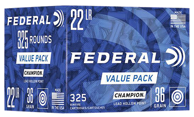 Federal Champion 22 LR Hollow Point 36 Grain 325 Rounds