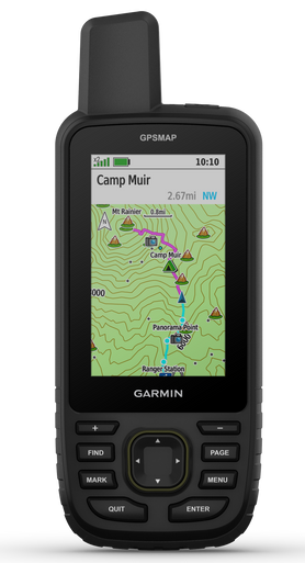 Garmin 0100281300 GPSMAP 67 Maps Up to 32GB/MicroSD Card Memory Black 3" Transflective Colot TFT Display, Compatible w/ Garmin Explore App & Garmin Connect Mobile Features Preloaded Maps